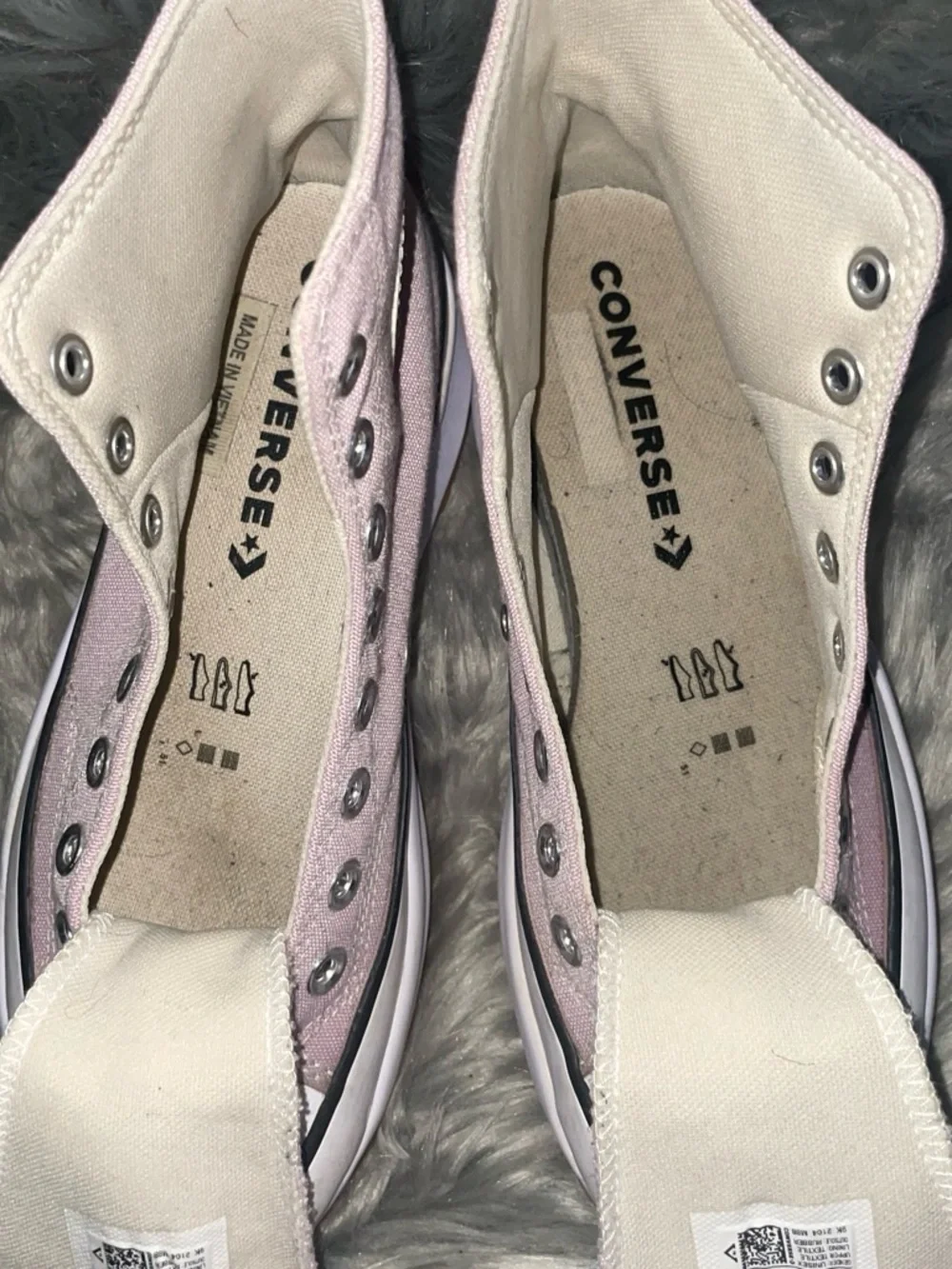 Converse High Top Platform Sneaker - Pastel Pink & White - Picture 6 of 6